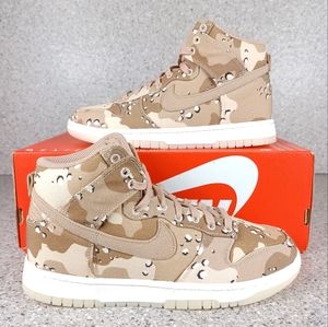 Nike Dunk High Desert Camo Size 6.5 Men's or 8 Women's Shoes